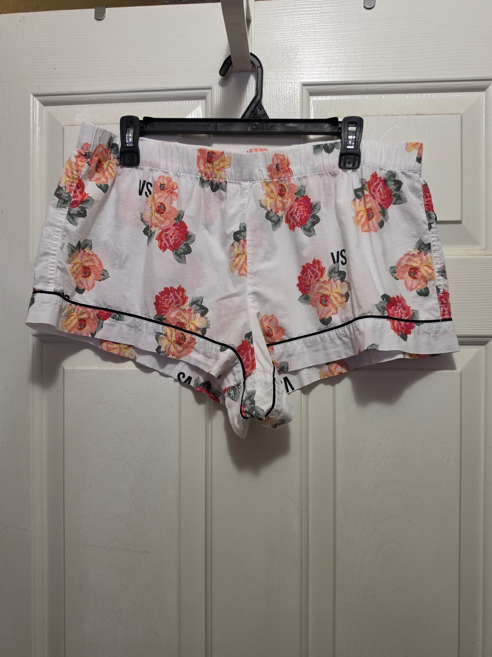 Victoria's Secret White Floral Cotton Sleep Shorts